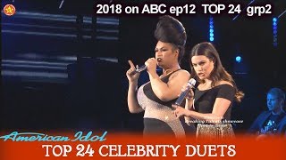 Ada Vox and Lea Michelle Duet “Defying Gravity” HIGH NOTES Top 24 Celebrity Duets American Idol 2018