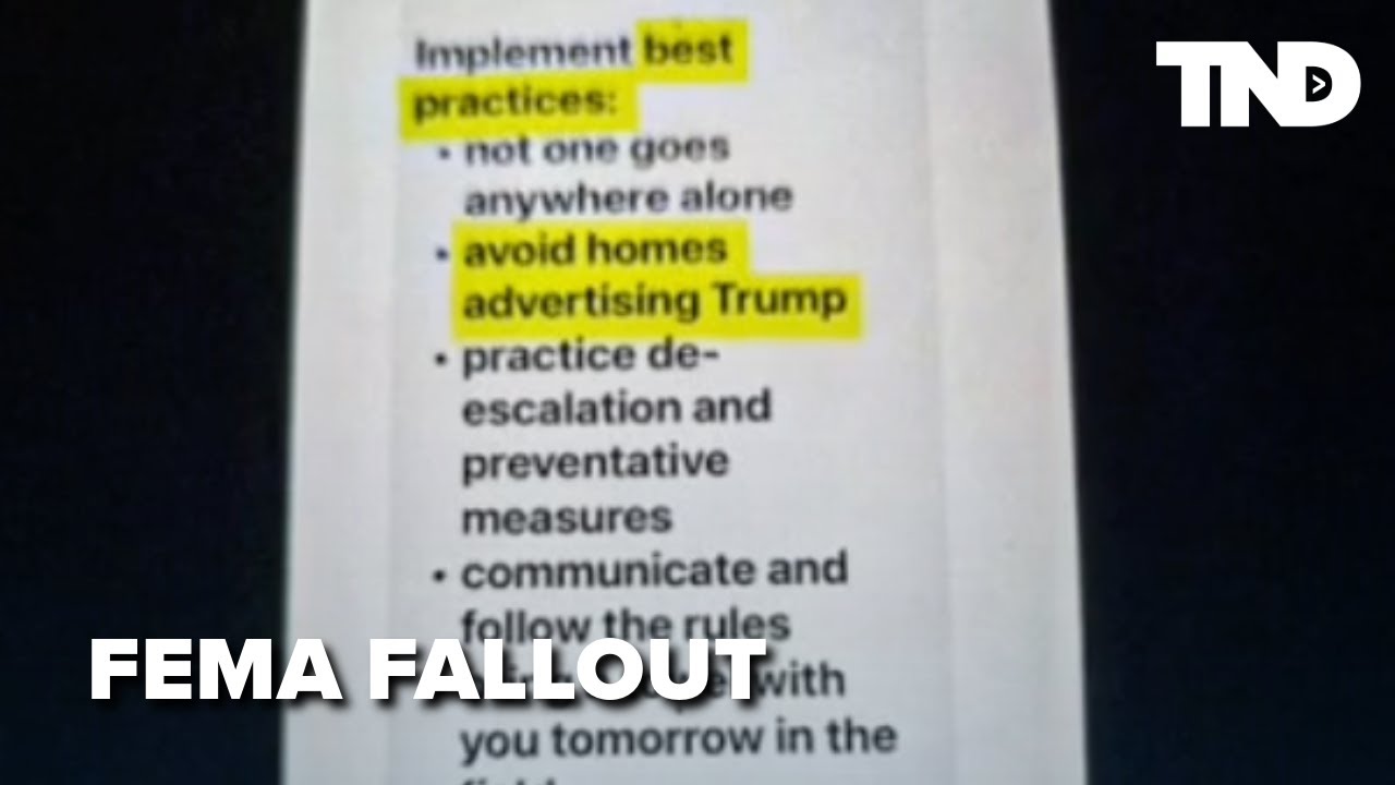 Fired FEMA worker speaks