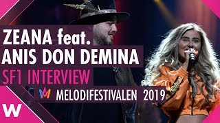 Zeana feat. Anis Don Demina &quot;Mina bränder&quot; Interview @ Melodifestivalen 2019 | wiwibloggs