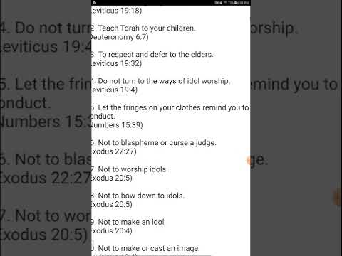 YHWHs 613 Laws - Commandments 21 - 30