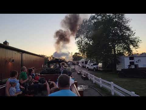 Evening train ride Midwest Old Threshers 2021.