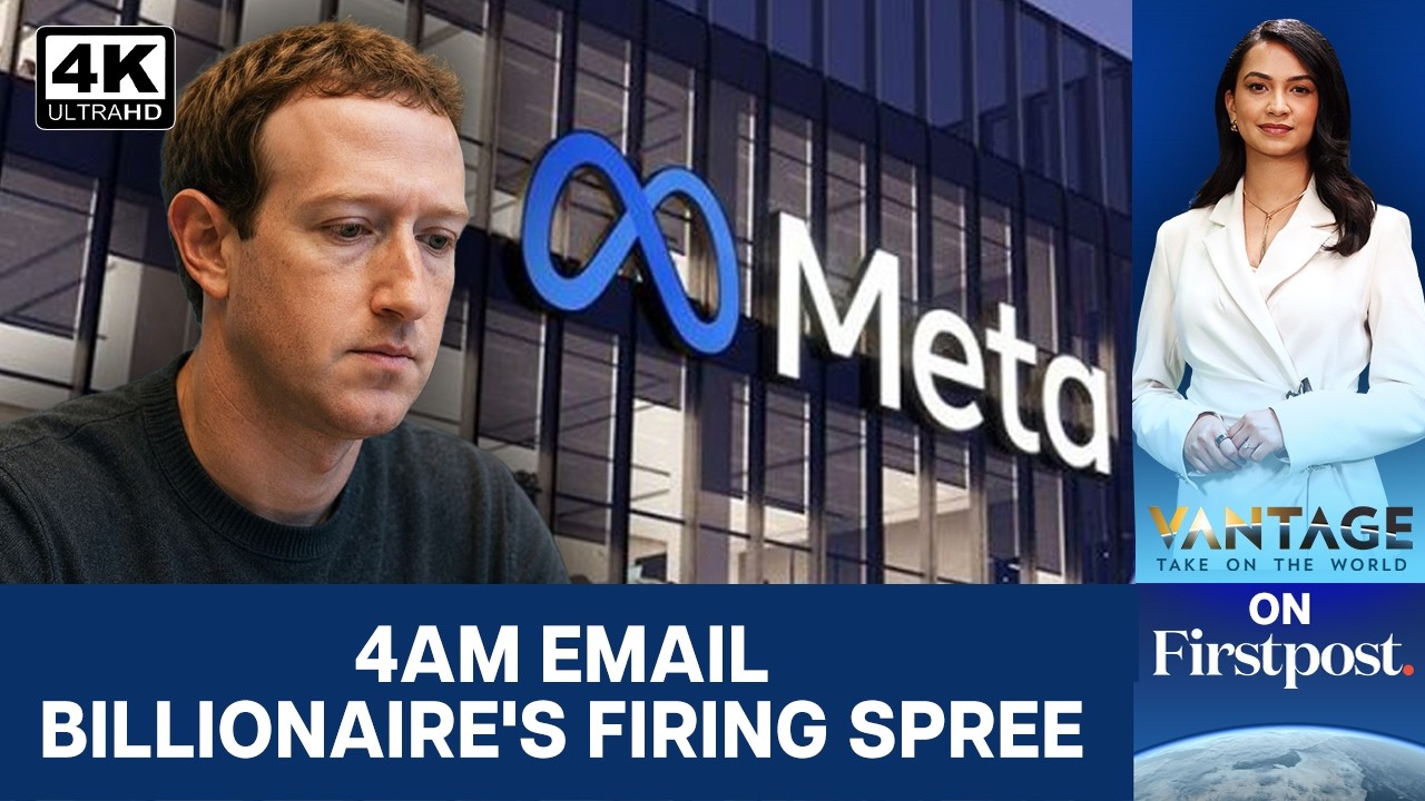 Meta Begins Layoffs As Zuckerberg Bets Big on AI | Vantage on Firstpost | 4K