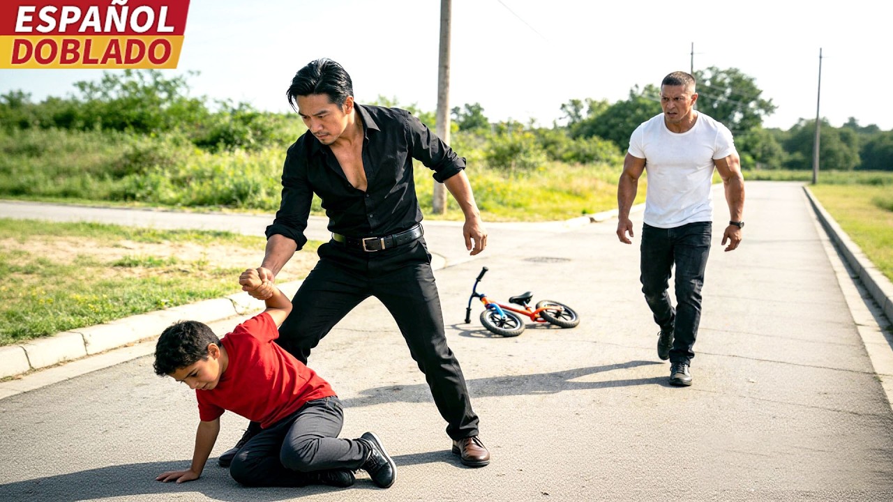 [Doblado Esp] Matón se lleva al único hijo de padre soltero. ¡El hombre arrasa con toda la pandilla!