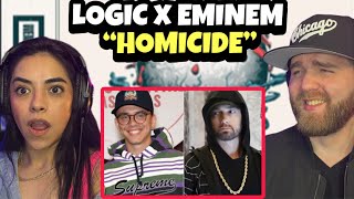 EMINEM SAID &quot;EMCEE&#39;S KN0W&quot; WHO THE GOAT IS! | Logic - Homicide ft. Eminem (Karen&#39;s First Listen)