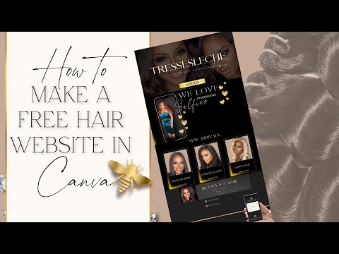 'Learn How to Create a Professional Hair Website in Canva - Tutorial'/for FREE