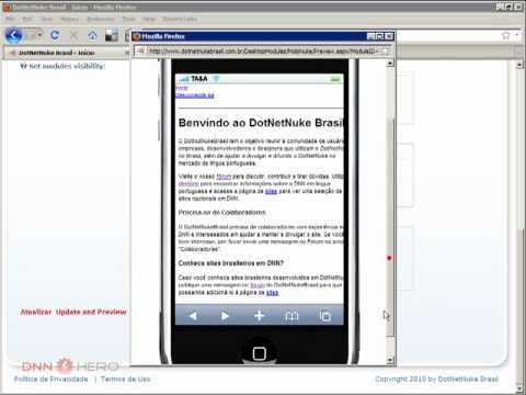 DotNetNuke Tutorial, Review, mobiNuke Mobile Friendly Module - Video #79
