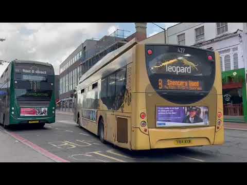 Reading Buses Scania K270UB ADL Enviro300SG 427 (YN14MXW) On Route 8 to Spencer’s Wood