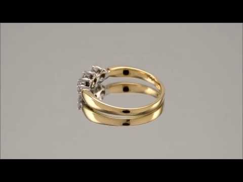 18ct Gold 1/2ct Diamond Trilogy Ring - D1153
