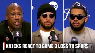 Jalen Brunson and the Knicks react to Game 3 loss to the Spurs | NBA on ESPN