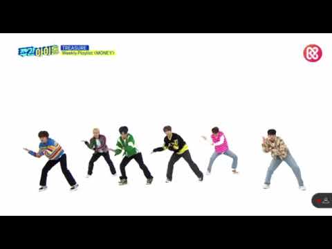 Treasure covering Blackpink Lisa Money on Weekly Idol