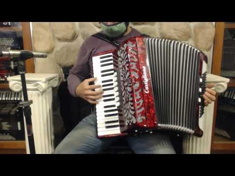 CAST3796RD - Red Pearl Castiglione Piano Accordion LMM 37 96 $2499