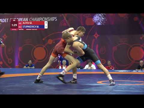 1/2 GR - 48 kg: M. ALIYEV (AZE) v. M. STUPAKEVICH (BLR)