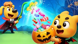 Magic Candy Shower Adventure | Halloween Trick or Treat | Kids Cartoon | Sheriff Labrador