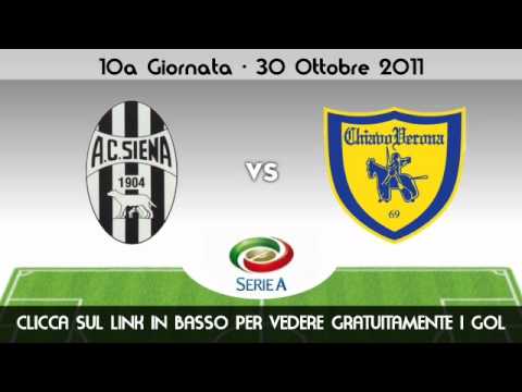 Serie A - SIENA CHIEVO 4 1 del 30/10/2011