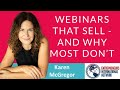 Webinars that sell and  why most don't