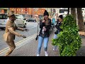 Scared The Life Out Of Them Golden Statue And Bushman Prank