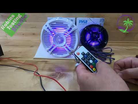 Review of the 6.5 inch Component Marine LED Speakers From Pyle The PLMRX68LEW