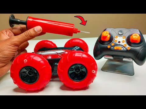 RC Unique Pneumatic Stunt Air Pump Car With Unboxing & Testing  - Chatpat toy tv