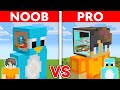 NOOB Vs PRO SECRET INSIDE HEAD House Build Challenge In Minecraft