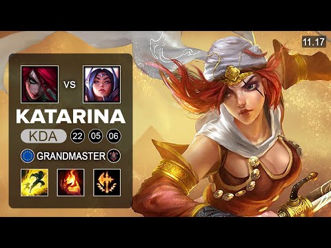 Katarina Mid vs Irelia - EUW Grandmaster - Season 11 Patch 11.17