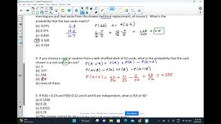 AP Stats chapter 5 review part 1