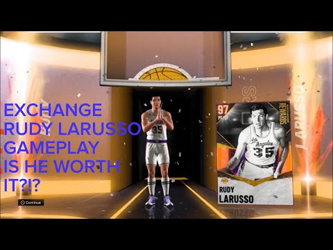 NBA 2k21 EXCHANGE REWARD GALAXY OPAL RUDY LARUSSO GAMEPLAY IS HE WORTH IT?! IS HE 2k20 RUDY LARUSSO?