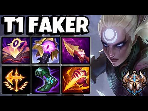 T1 Faker DIANA JUNGLE vs XIN ZHAO - Patch 11.2 Ranked Korea ✅