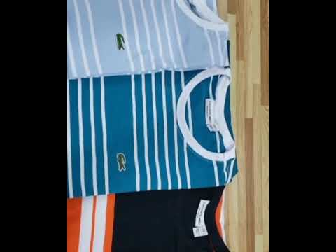 Camisas listradas Lacoste no atacado 40,00 reais