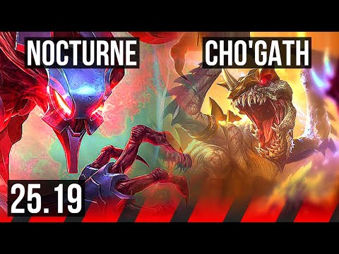 NOCTURNE vs CHO'GATH (TOP) | 9/2/7 | EUW Diamond | 25.19