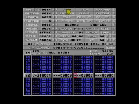 Amiga Protracker 2.3D Clone Music Module - Isolated (Covid-19)