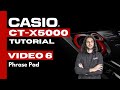 CT X5000 Utilizzo Dei Phrase Pad
