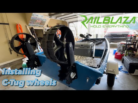 Installing Railblaza C-Tug Dinghy Wheels on a Jon Boat