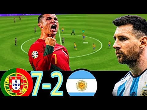 Argentina Vs Portugal 7-2 All Goals & Highlights Full Hd