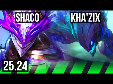 SHACO vs KHA'ZIX (JGL) | Perfect KDA: 14/0/3 | EUW Master | 25.24