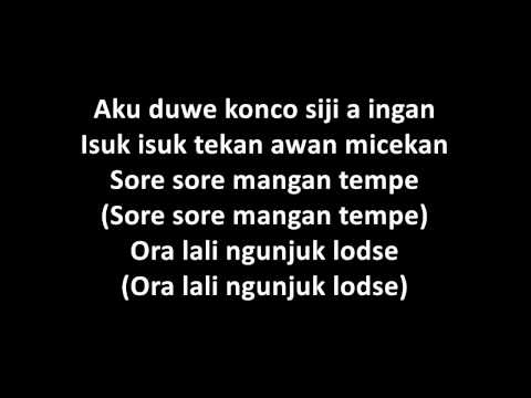 Endank soekamti badajidingadan lyrics on screen