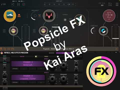Popsicle FX - Dual Multi Effects Processor for iOS, by Kai Aras | Demo