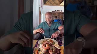 Would you eat here?📍The Rock Zanzibar, Tanzania 🇹🇿