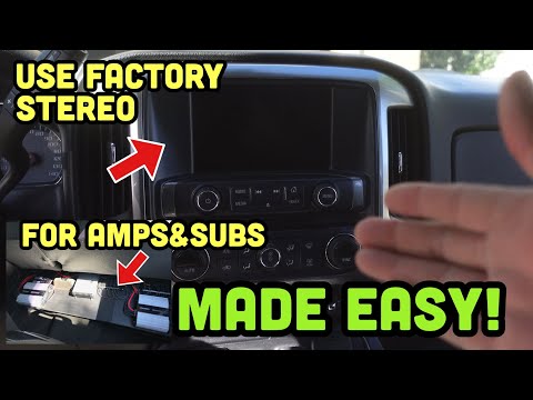 How to Hook FULL SOUND SYSTEM using YOUR Factory Stereo