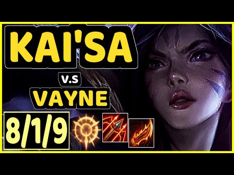 MADNESS (KAI'SA) vs VAYNE - 8/1/9 KDA BOTTOM ADC GAMEPLAY - EUW Ranked DIAMOND