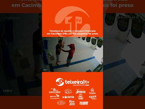 Tentativa de assalto à lotérica é frustrada em Cacimbas (PB); um suspeito é preso.