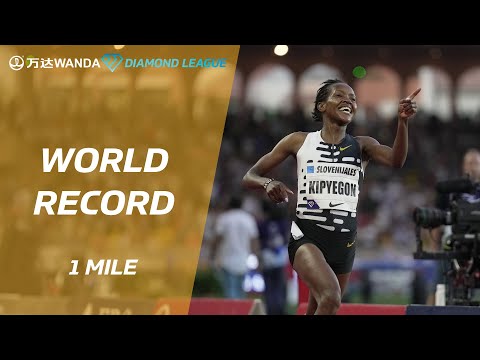 Kenya's Faith Kipyegon breaks mile world record in Monaco - Wanda Diamond League 2023
