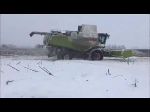 hqdefault Zimowe żniwa w Rosji na 12 kombajnów (VIDEO)