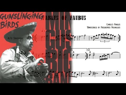 Fables of Faubus - Mingus Big Band - Saxophone solo transcription