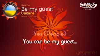 Gaitana - &quot;Be My Guest&quot; (Ukraine) - [Karaoke version]
