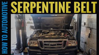 How To Replace The Serpentine Belt On A Ford Ranger With A 4.0l Engine