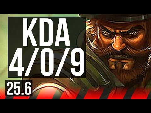 GANGPLANK vs KAYLE (TOP) | 4/0/9 | EUW Diamond | 25.6