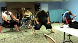 Ninjaloot Band Practice - practicing the breakdown