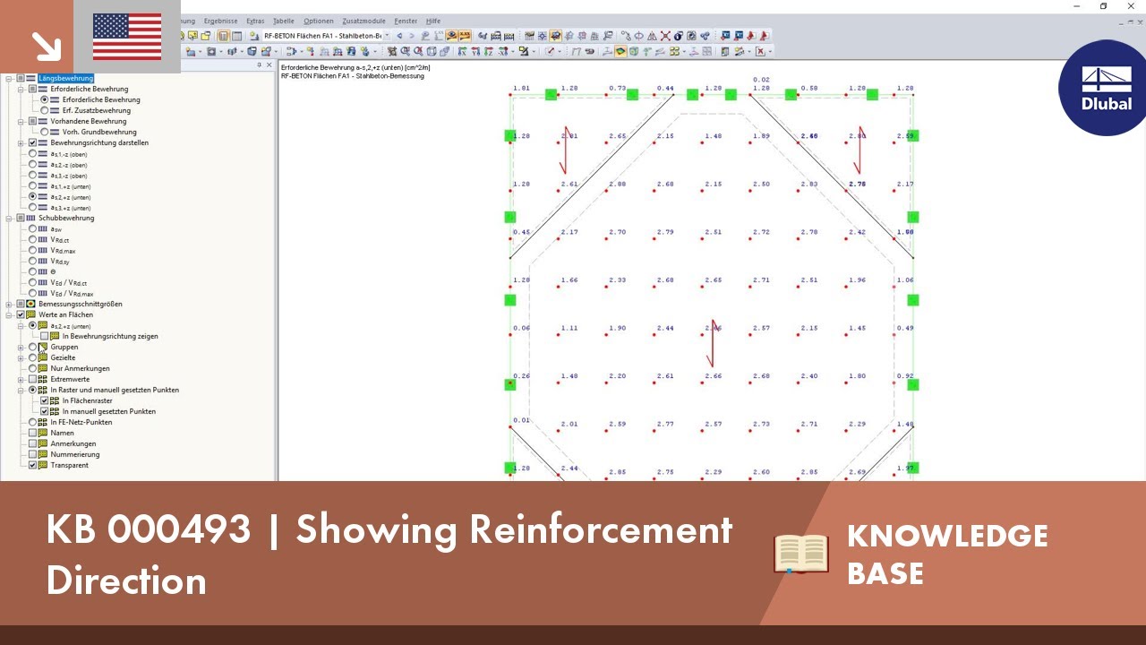 KB 000493 | Showing Reinforcement Direction