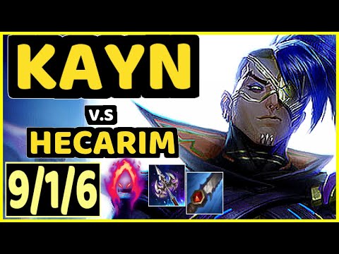 4LAN (KAYN) vs HECARIM - 9/1/6 KDA JUNGLE GAMEPLAY - BR Ranked DIAMOND
