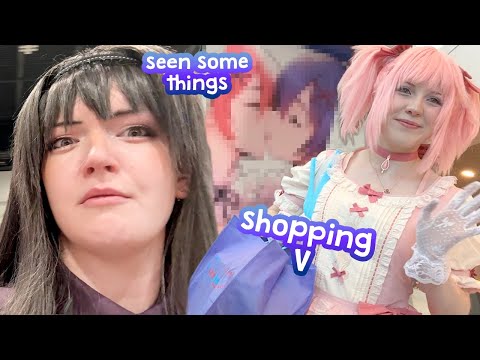 ANIME CON SHOPPING!! Fan Expo Denver Vlog Day 1 | Madoka Magica Cosplay + Gale